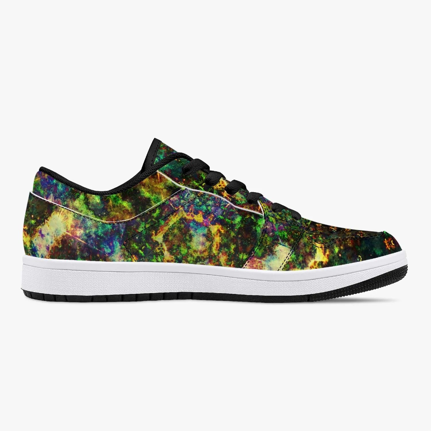 Xerxes Psychedelic Split-Style Low-Top Sneakers
