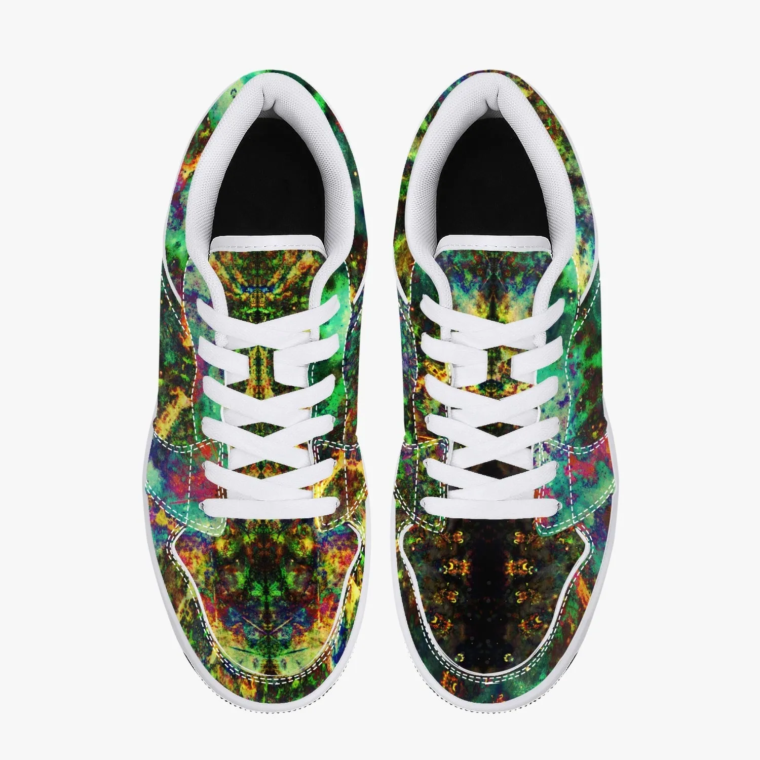 Xerxes Psychedelic Split-Style Low-Top Sneakers