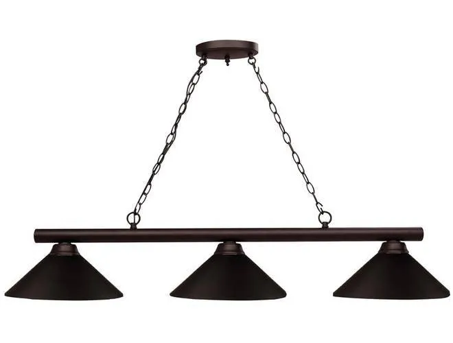 Z-Lite Shooter Bronze Finished Pool Table Light