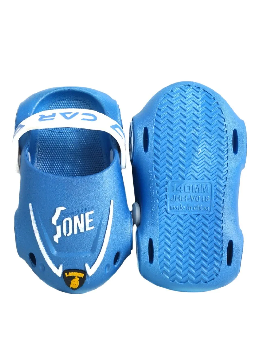 Zoom Into Comfort: Blue Car Clogs for Kids